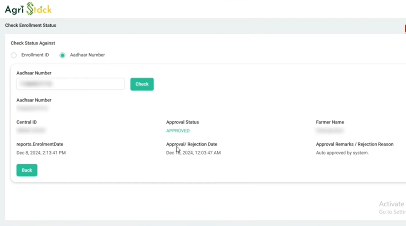 UP Farmer Registry Status Check UP Farmer Registry Status Check
