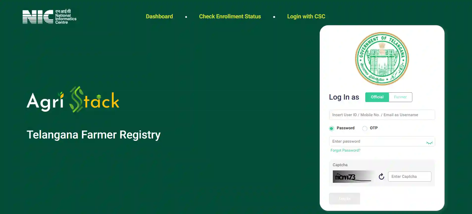 Telangana AgriStack Farmer Registry