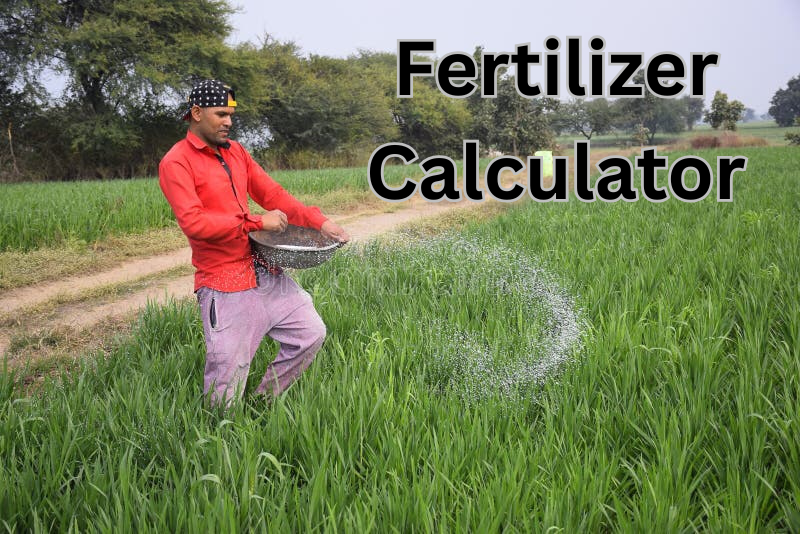 An Indian farmer applying fertilizer to a field, demonstrating precision farming.