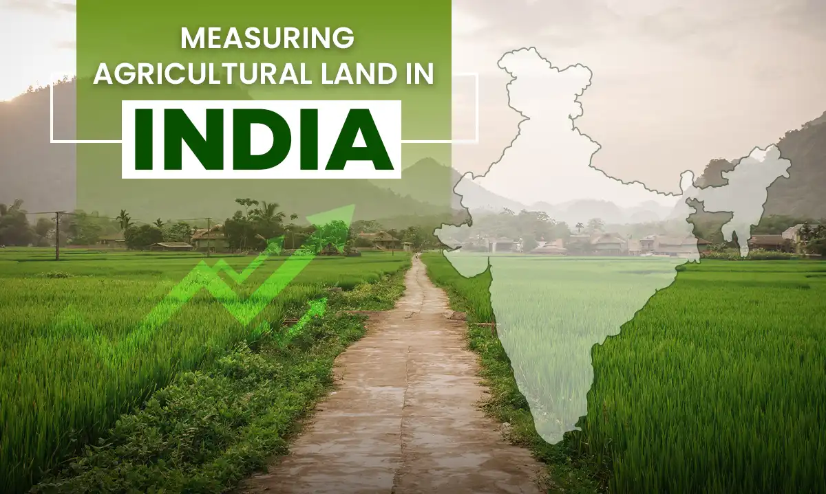 Visual representation of land measurement in India