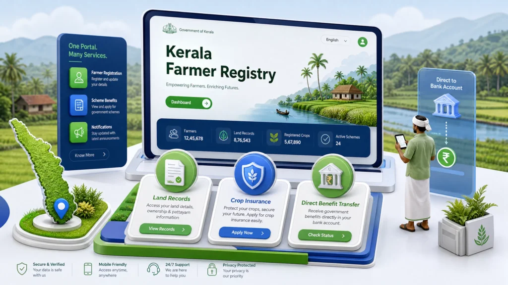 Kerala Agristack Farmer Registry Login Status